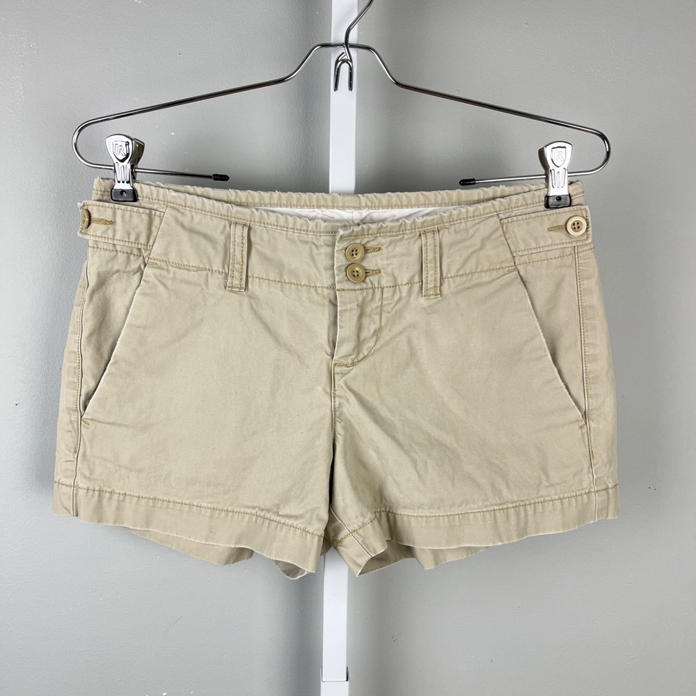 GAP Favorite Chino Shorts Womens 2 Beige 100% Cotton‎ Y2K 2000s